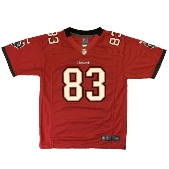 Nike Youth Tampa Bay Buccaneers Jackson #83 Football Jersey Size L Red NFL NWOT - Picture 1 of 12
